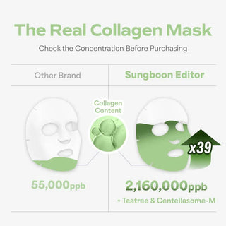 SUNGBOON EDITOR Deep Collagen Cica Teatree Soothing Mask 37g (1ea) - Kbeauty Canada