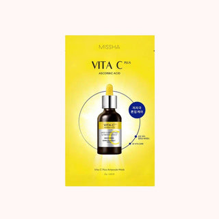 MISSHA Vita C Plus Spot Correcting Ampoule Sheet Mask 27g (1ea) - Kbeauty Canada