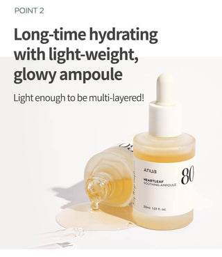 Anua Heartleaf 80 Moisture Soothing Ampoule 30ml - Kbeauty Canada