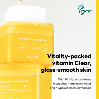 MEDIHEAL Vitamide Brightening Pad 180ml (100 Pads) - Kbeauty Canada