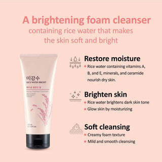 THE FACE SHOP Rice Water Bright Cleansing Foam - Kbeauty Canada