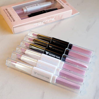 VICTORY NAIL – Victory Ceramic Stone Triangle Pusher & File (White, Black) - Kbeauty Canada