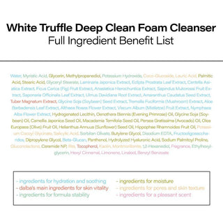 D'ALBA White Truffle Deep Clean Foam Cleanser 80mL - Kbeauty Canada