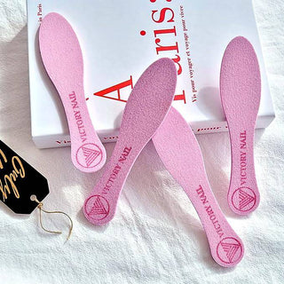 VICTORY NAIL 1PCS Medium and Rough Grit Ceramic Pink Foot File Double-Sided Callus Removal - Kbeauty Canada