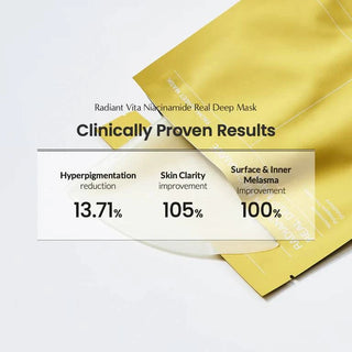 BIODANCE Radiant Vita Niacinamide Real Deep Mask 34g (Yellow) (1ea) - Kbeauty Canada