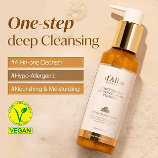 D'ALBA White Truffle Return Oil Cream Cleanser 150mL - Kbeauty Canada