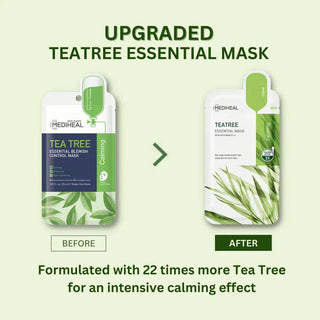 MEDIHEAL Teatree Essential Mask 24ML (1ea) - Kbeauty Canada