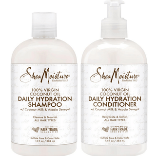 SHEA MOISTURE 100% Virgin Coconut Oil Daily Hydration Shampoo & Conditioner 768mL - Kbeauty Canada