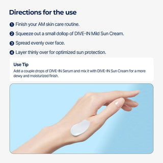 Torriden Dive-In Mild Sun Cream SPF50+ PA++++ 60mL - Kbeauty Canada