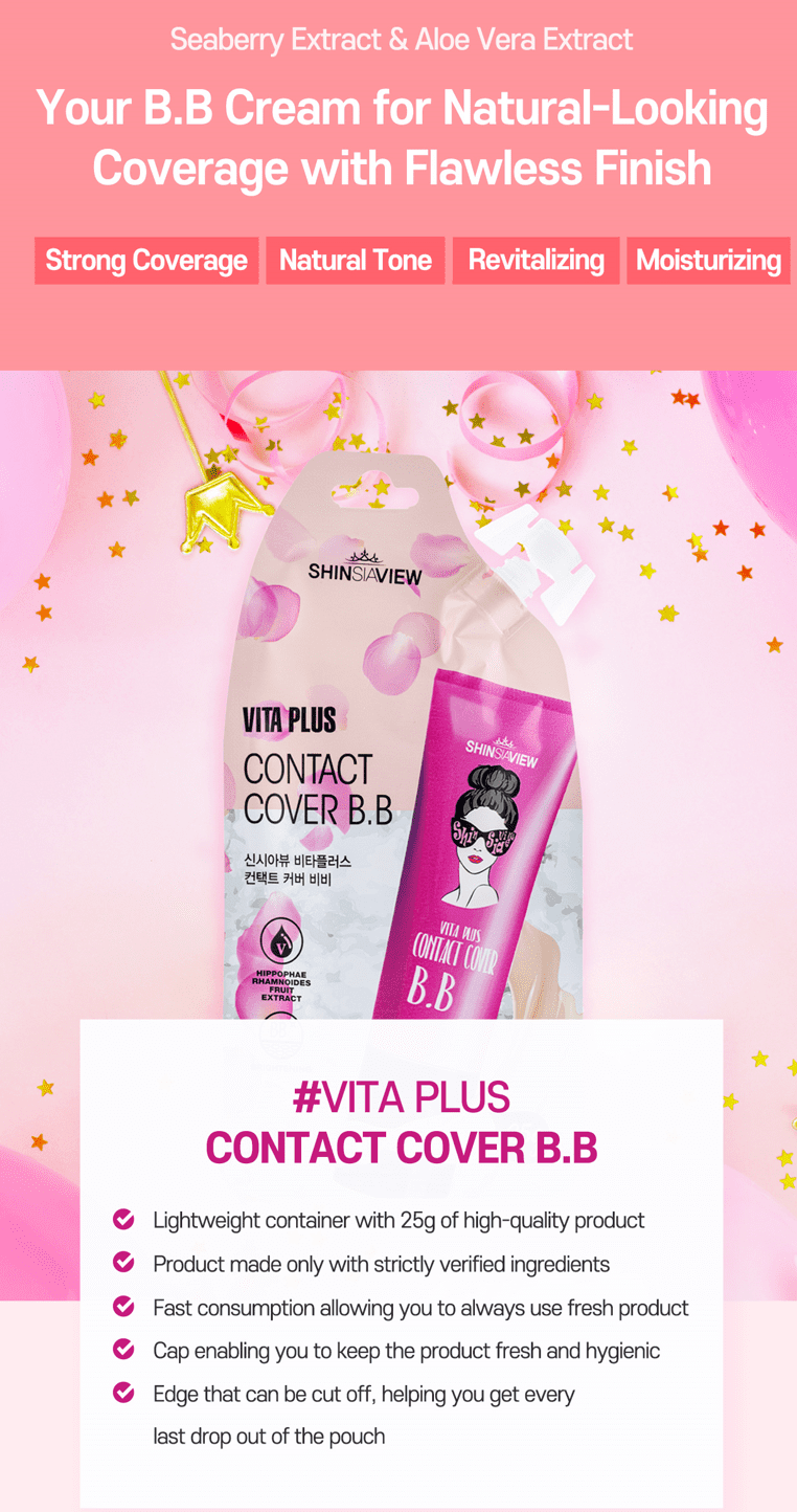 SHINSIAVIEW VITA PLUS Contact Cover B.B 25g - Kbeauty Canada