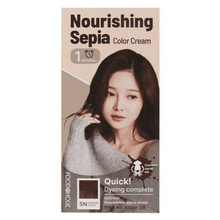 Foodaholic Nourishing Sepia 1 Min Hair Color 5N Dark Brown - Kbeauty Canada