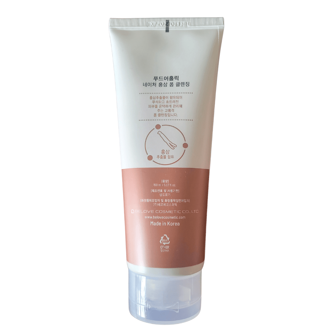 Foodaholic Nature Cleansing Foam Red Ginseng