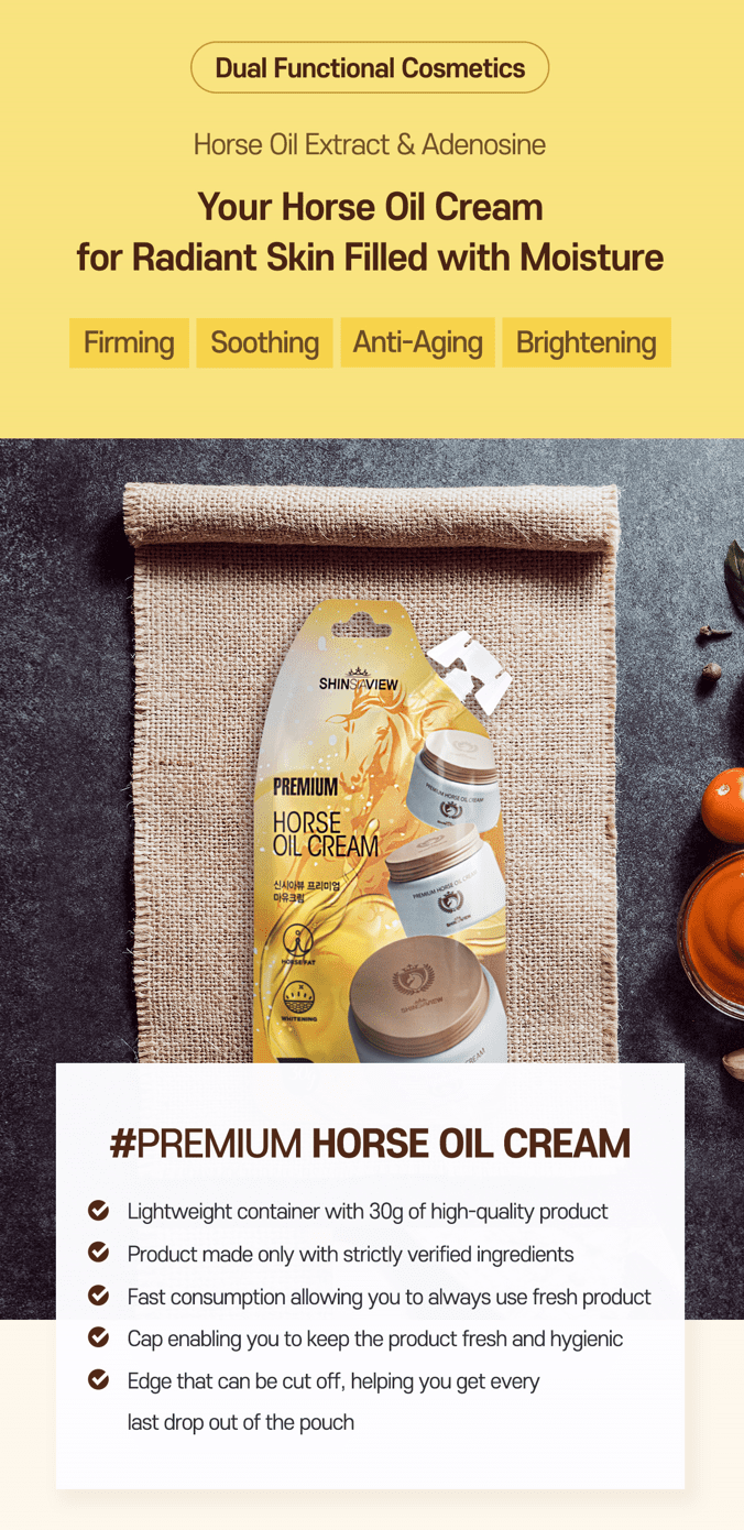 SHINSIAVIEW PREMIUM Horse Oil Cream 30g - Kbeauty Canada