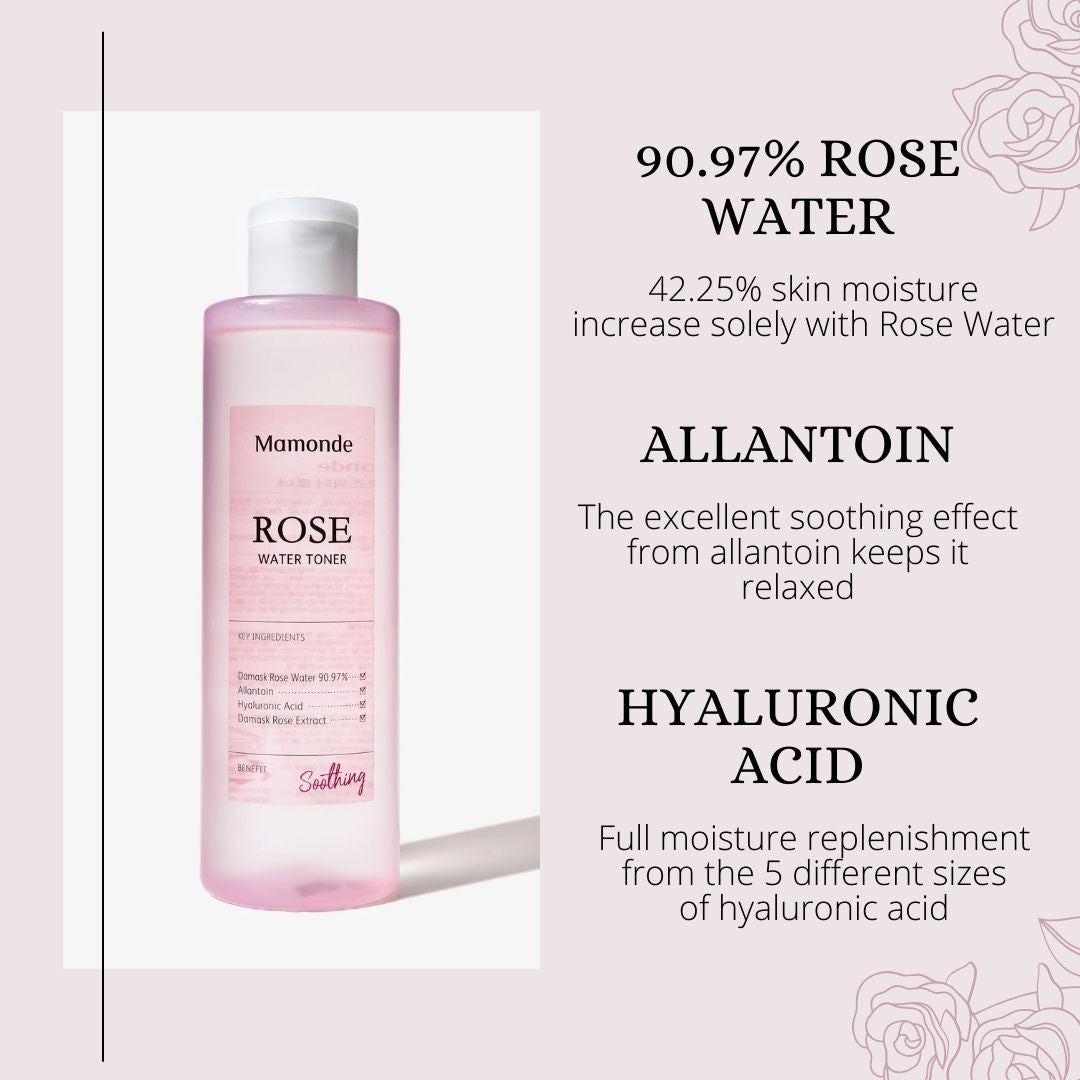 Mamonde Rose Water Toner (150ml) Miessential