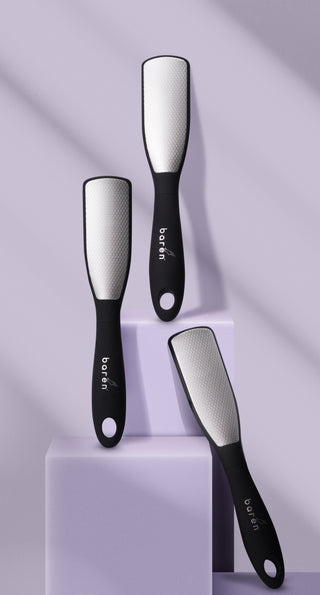 Baren 2 Ways Stainless Foot File - Kbeauty Canada