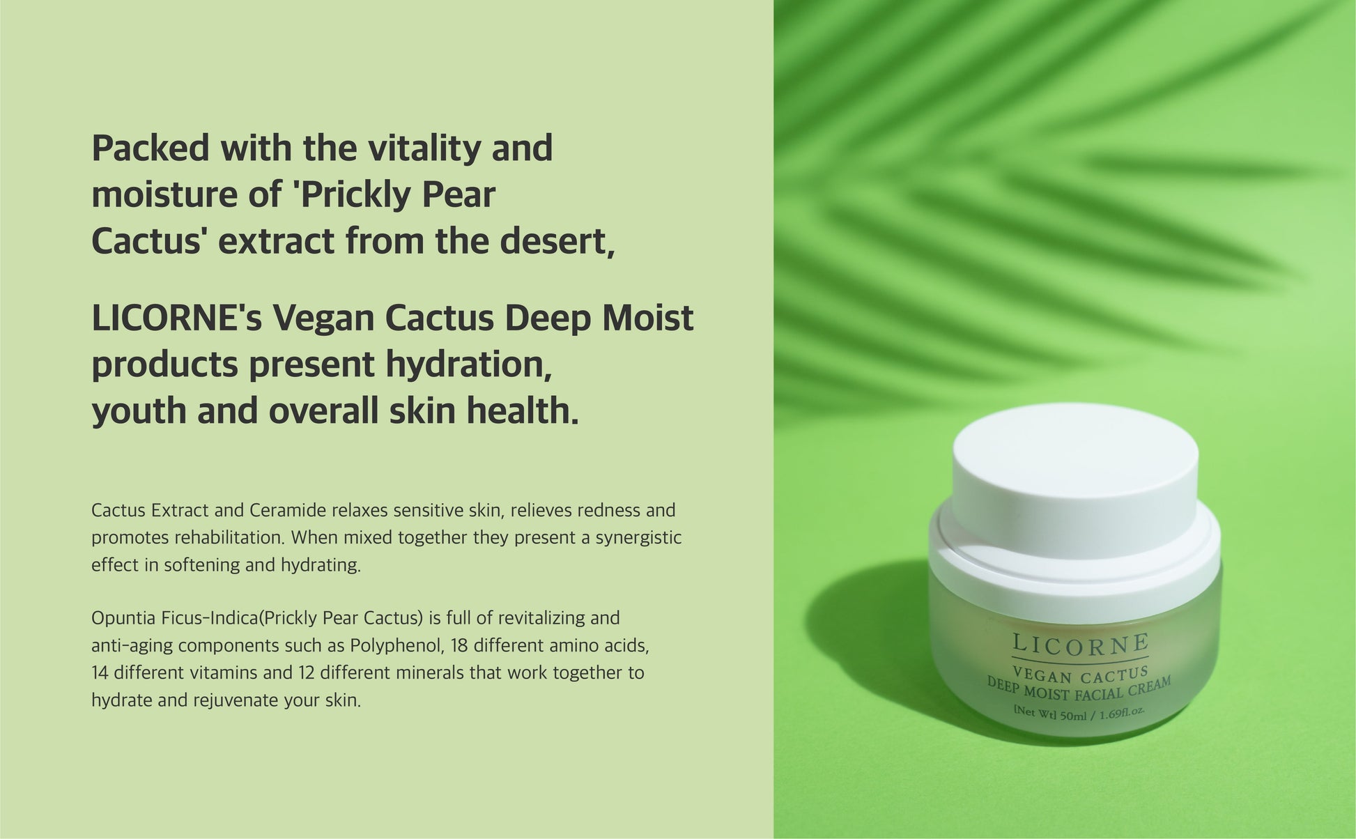 LICORNE Vegan Cactus Deep Moist Cream