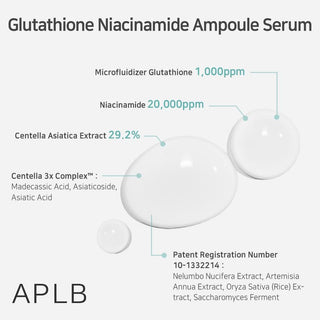 APLB Glutathione Niacinamide Ampoule Serum 40mL