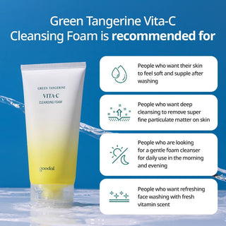 GOODAL Green Tangerine VITA-C Cleansing Foam 150ml - Kbeauty Canada