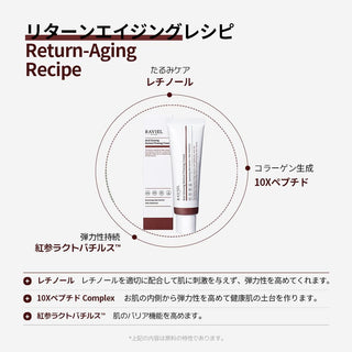 Raviel Red Ginseng Retinol Elasticity Cream 50ml 1.69oz - Kbeauty Canada