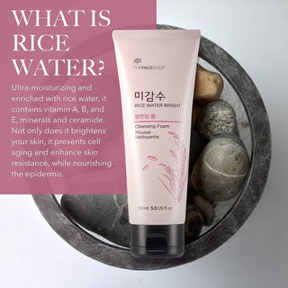 THE FACE SHOP Rice Water Bright Cleansing Foam - Kbeauty Canada