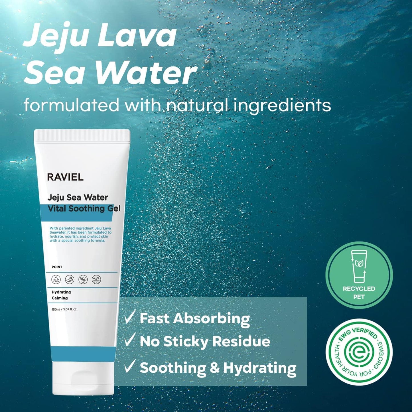 RAVIEL Jeju Lava Sea Water Vital Soothing Gel