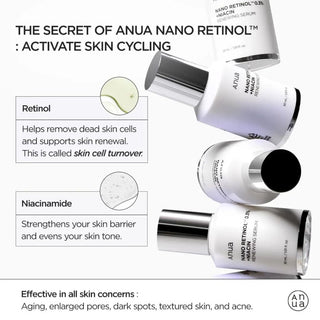 ANUA Nano Retinol 0.3% Niacin Renewing Serum