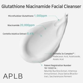 APLB Glutathione Niacinamide Facial Cleanser 80ml - Kbeauty Canada