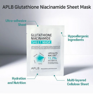 APLB Glutathione Niacinamide Sheet Mask 25mL