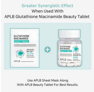 APLB Glutathione Niacinamide Sheet Mask 25mL