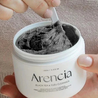 ARENCIA Black Tea and Yuzu Rice Mochi Cleanser 120g