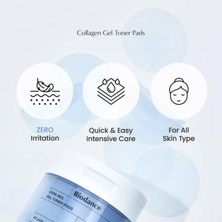BIODANCE Cera-nol Gel Toner Pads (Blue_60 Pads) - Kbeauty Canada