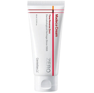 Centellian24 Madeca Cream Time Reverse Zero in an 80ml jar, showcasing the nourishing cream with a smooth, creamy texture.