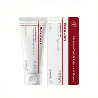 Centellian24 Madeca Cream Time Reverse Zero 80ml jar with smooth, white cream inside, designed for skincare and anti-aging.