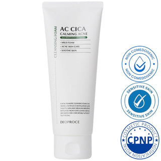 DEOPROCE AC CICA CALMING ACNE CLEANSING FOAM 150ml - Kbeauty Canada
