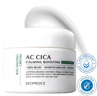 DEOPROCE AC CICA CALMING BOOSTING BALANCING CREAM 50g - Kbeauty Canada