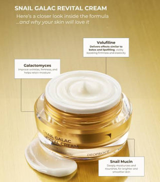 DEOPROCE Snail Galac Revital Cream 50g