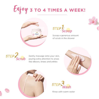 DOVE Creamy SC Sakura & Musk Body Scrub 280g