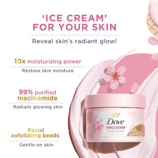 DOVE Creamy SC Sakura & Musk Body Scrub 280g