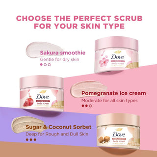 DOVE Creamy SC Sakura & Musk Body Scrub 280g