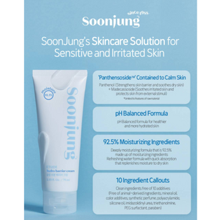 ETUDE HOUSE SoonJung Hydro Barrier Cream 75mL (Tube) - Kbeauty Canada