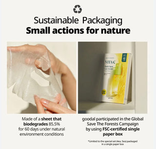 GOODAL	 Green Tangerine Vita C Dark Spot Care Serum Sheet Mask (1ea)