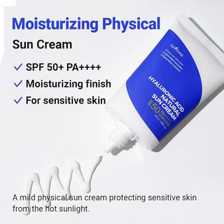 Isntree Hyaluronic Acid Natural Sun Cream SPF50+ PA++++ | Daily Face Moisturizer with SPF for Oily Skin