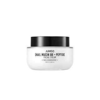 Jumiso Snail Mucin 88 + Peptide Cream 100ml jar with white and silver packaging, showcasing the nourishing skincare cream.