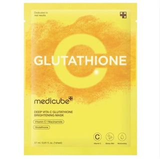 MEDICUBE Deep Vita C Glutathione Brightening Mask 27mL (1ea)