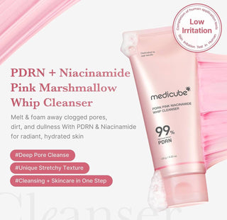 MEDICUBE Pdrn Pink Niacinamide Whip Cleanser 120g