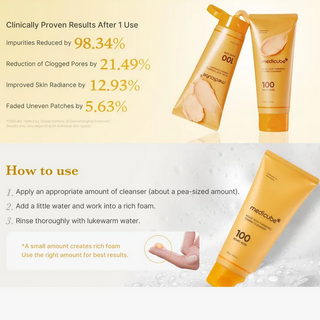 MEDICUBE Kojic Acid Tumeric Toning Cleanser 120g