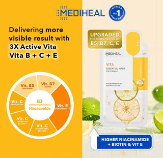 MEDIHEAL Vita Essential Mask 24mL (1ea) - Kbeauty Canada