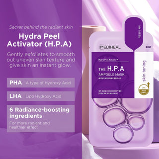 MEDIHEAL H.P.A Glowing Ampoule Mask 25mL (1ea) - Kbeauty Canada