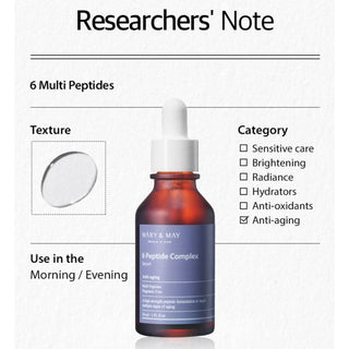 Mary&May 6 Peptide complex Serum - Kbeauty Canada