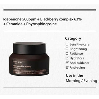 Mary&May Idebenone + Blackberry Intense Cream